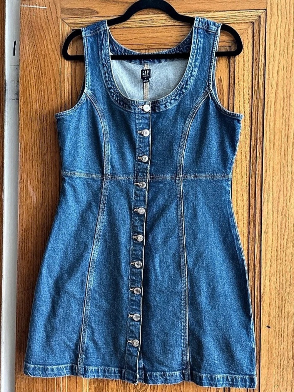 Gap Denim Mini Dress Blue Size Medium